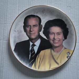 Queen Elizabeth II Duke of Edinburgh 40th Anniverary Jason Works Plate